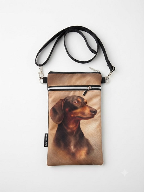 Jezevčík - taštička crossbody na mobil