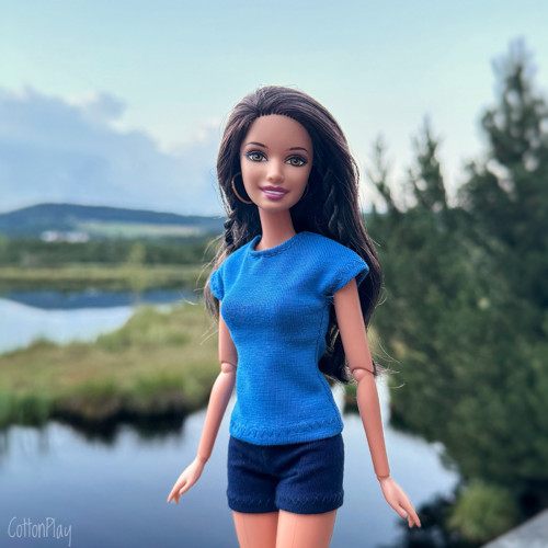 Kraťasy pro Barbie - tmavě modré