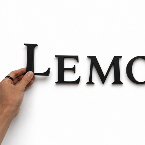 3D písmena na stěnu na přání – vlastní text, jméno
