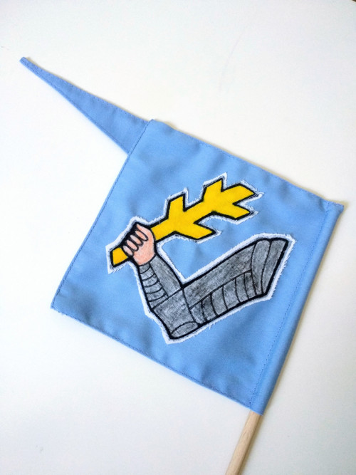 Rod Ruthardů praporek/ Ruthard handflag