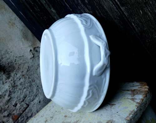 Starožitná porcelánová mísa, secesní vzor