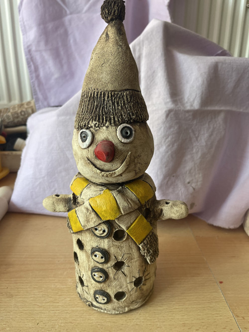 Keramický sněhulák