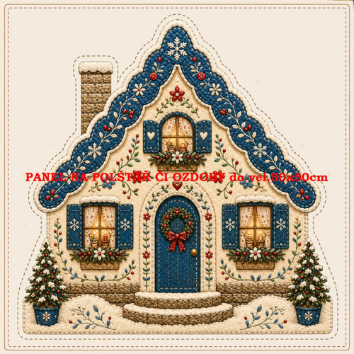 Bavlněný panel 10x10 cm