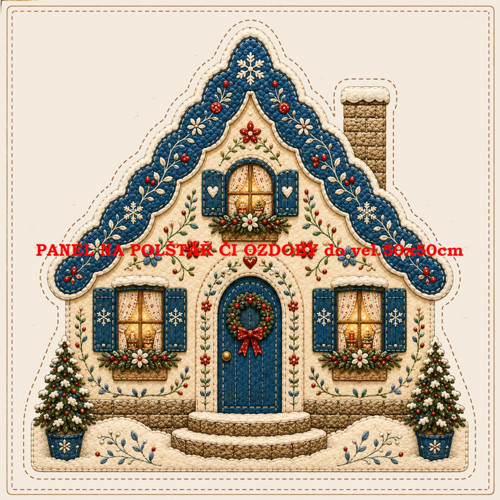 Bavlněný panel 10x10 cm