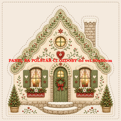 Bavlněný panel 10x10 cm — foto 1