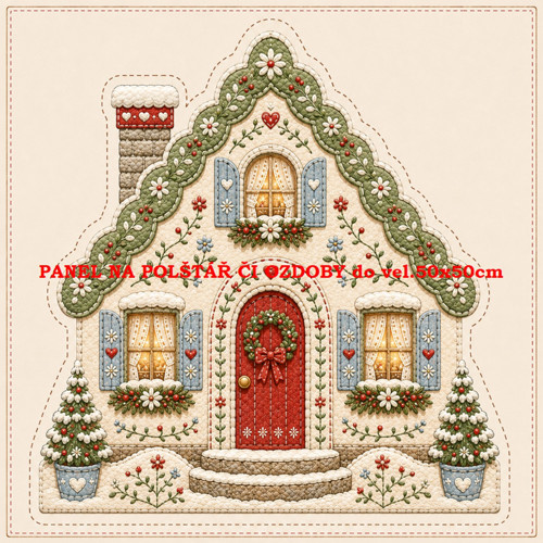 Bavlněný panel 10x10 cm — foto 1