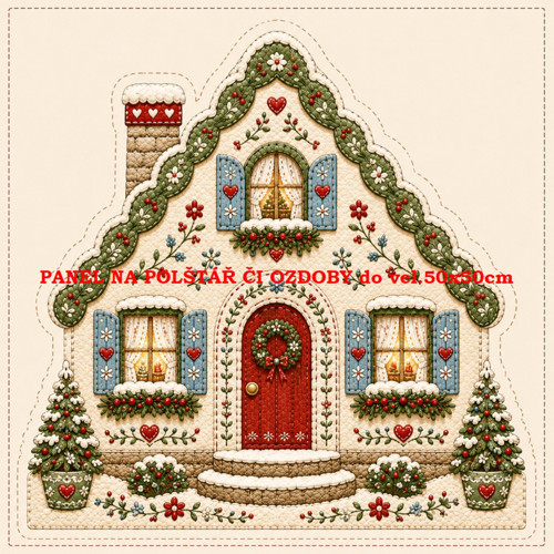 Bavlněný panel 10x10 cm