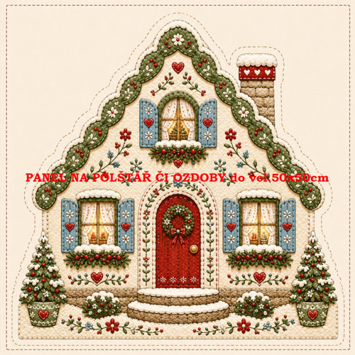 Bavlněný panel 10x10 cm