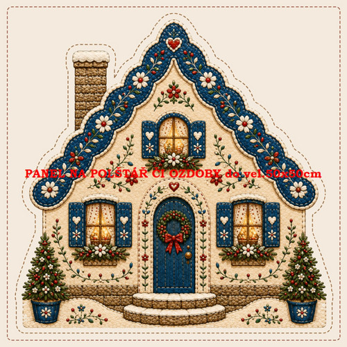Bavlněný panel 10x10 cm — foto 1