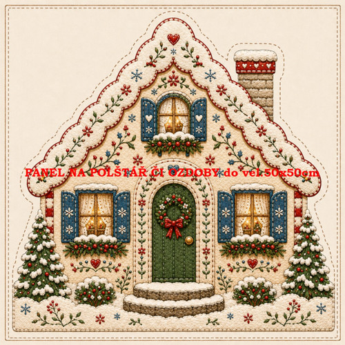 Bavlněný panel 10x10 cm