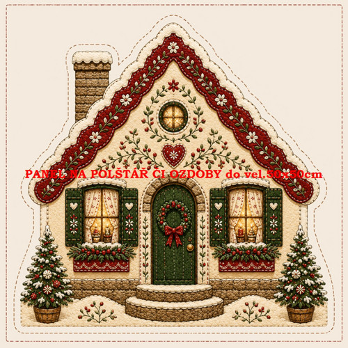 Bavlněný panel 10x10 cm — foto 1