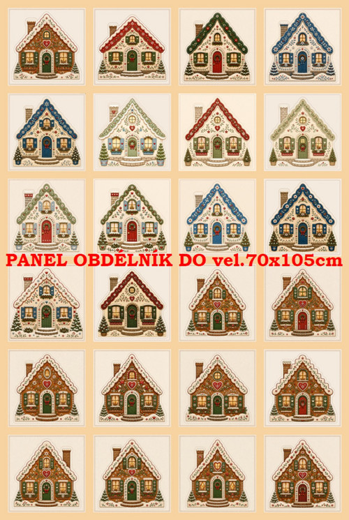 Bavlněný panel 40 x 60 cm