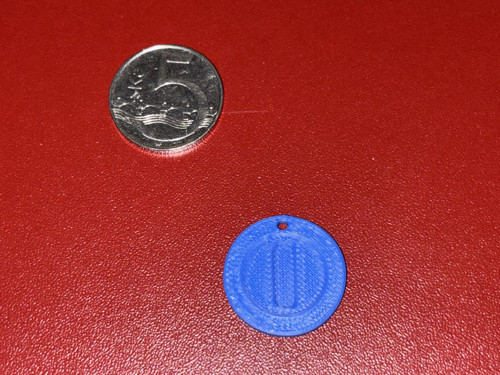 Žeton do nákupního košíku - Symbol O (99)