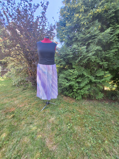 Sukně, ručně malované hedvábí