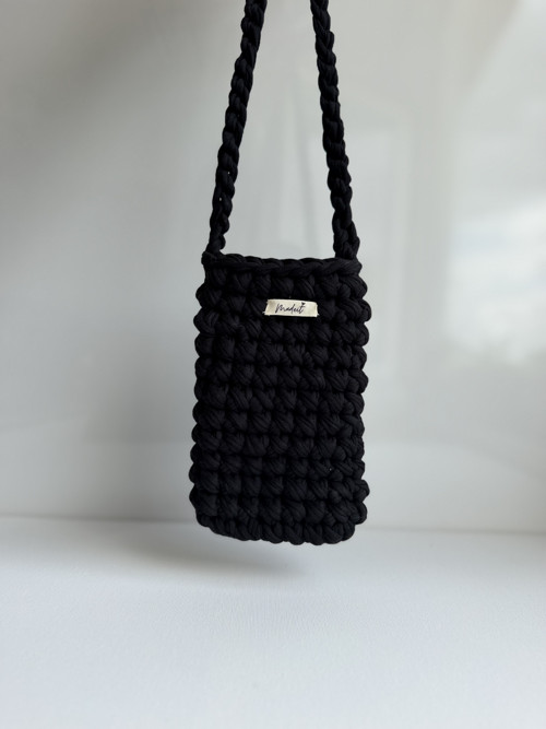 Crossbody kabelka na mobil - Černá