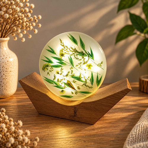 Lampa z pryskyřice Loďka Klásky
