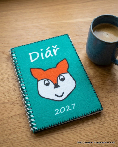 Týdenní diář pro rok 2027 s vlastním potiskem A5
