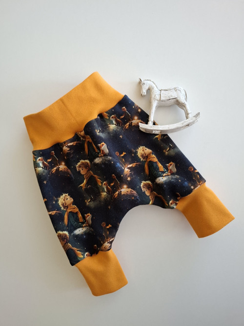 Dětské tepláčky baggy, vel. 62 Malý princ