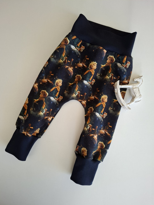 Dětské tepláčky baggy, vel. 80 Malý princ