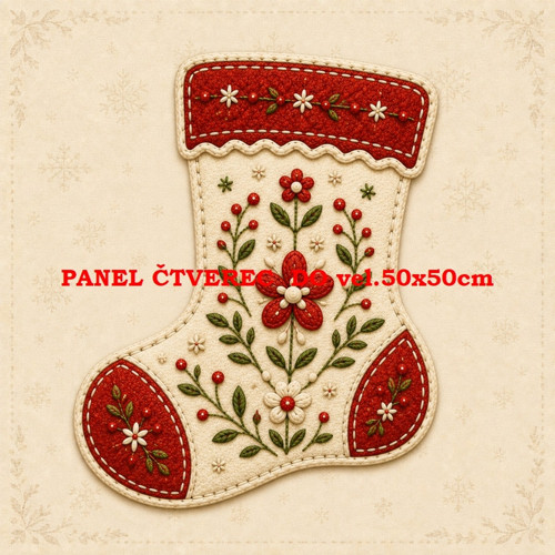 Bavlněný panel 10x10 cm - skladem