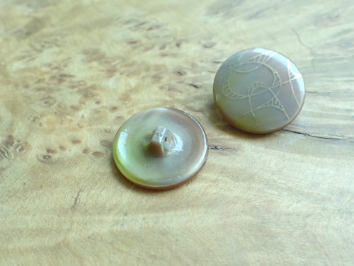 Skleněné vintage knoflíky - 2 kusy