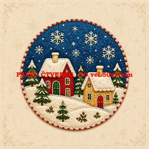 Bavlněný panel 10x10 cm - skladem
