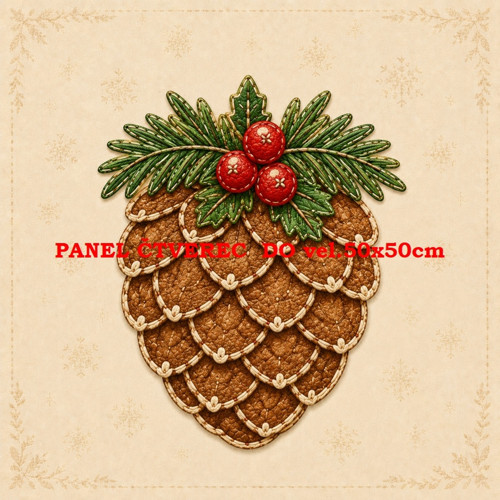 Bavlněný panel 10x10 cm - skladem