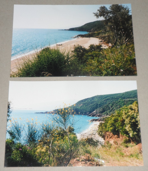2x čistá POHLEDNICE • pláž Rakopotamos, Řecko