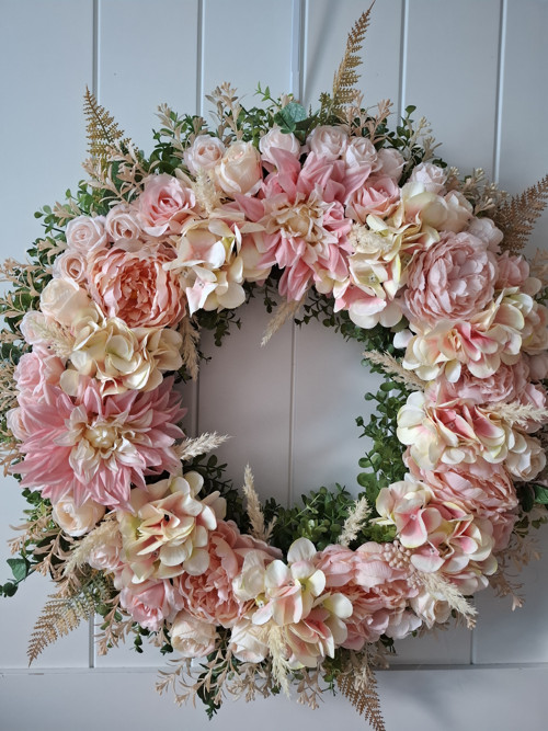 Věnec v shabby chic 58cm