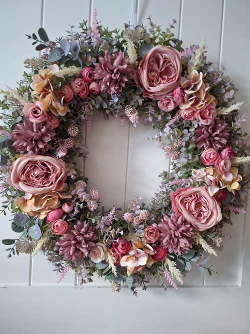 Věnec v shabby chic stylu 55cm