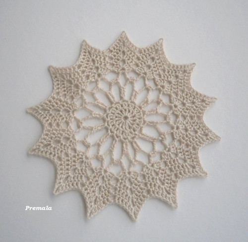 Krajka do lapače snů 11 cm ecru