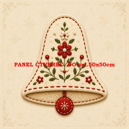 Bavlněný panel 15x15 cm - skladem — foto 1