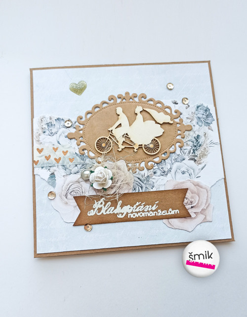 Svatební kraft cyklopřání "Precious Moment"