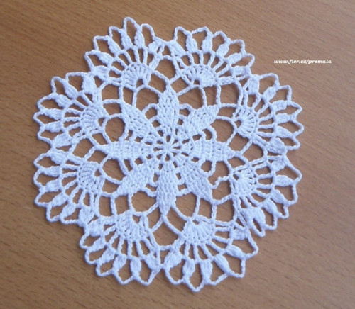 Krajka do lapače 11 cm bílá