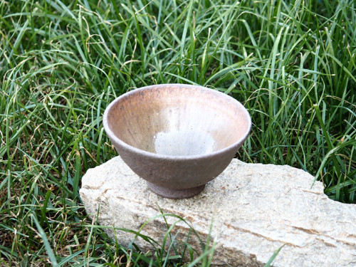 Porcelánová miska - čajový šálek z dřevopalu