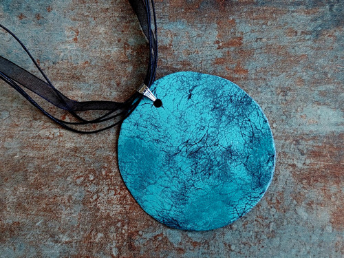 Medaile tyrkysová 7,5cm