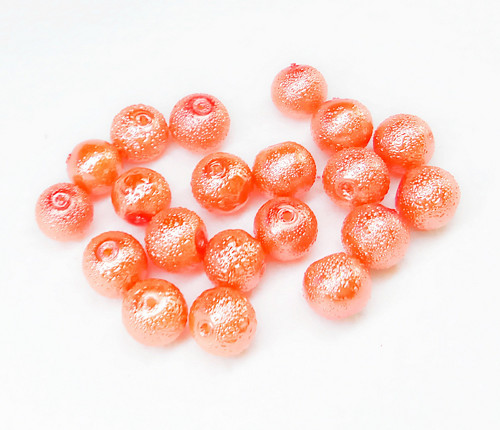 Perle Zigana lososové, 8mm (20ks)