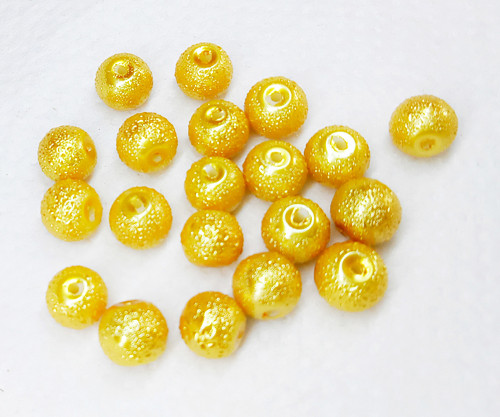 Perle Zigana zlaté, 8mm (20ks)