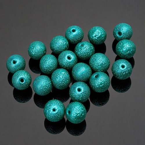 Perle Zigana smaragdové, 8mm (20ks)