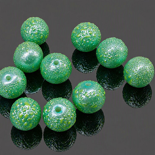 Perle Zigana tyrkysové, 10mm (10ks)