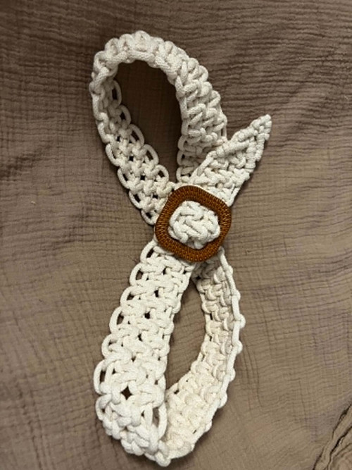 PDF Návod: Boho macramé pásek krok za krokem