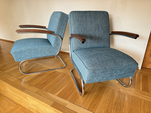 Funkcionalistická křesla Thonet S 411