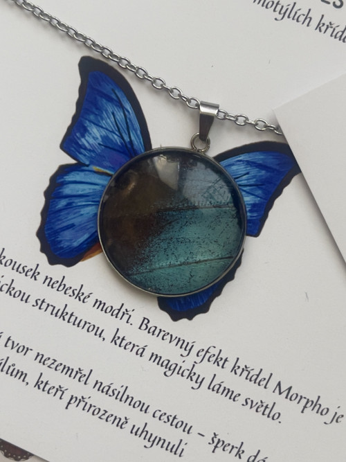 Motýlí šperk Morpho — foto 1