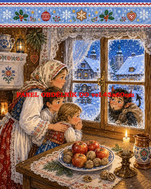Bavlněný panel 7x10 cm