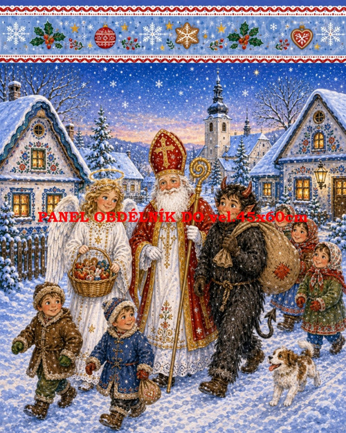 Bavlněný panel 7x10 cm