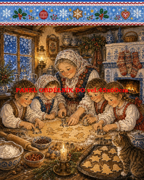 Bavlněný panel 7x10 cm