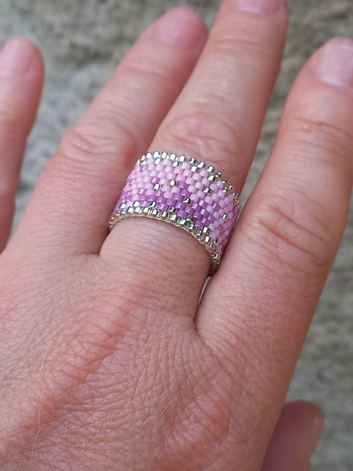Prsten - Pink and Violet