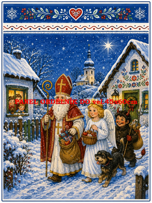 Bavlněný panel 7x10 cm