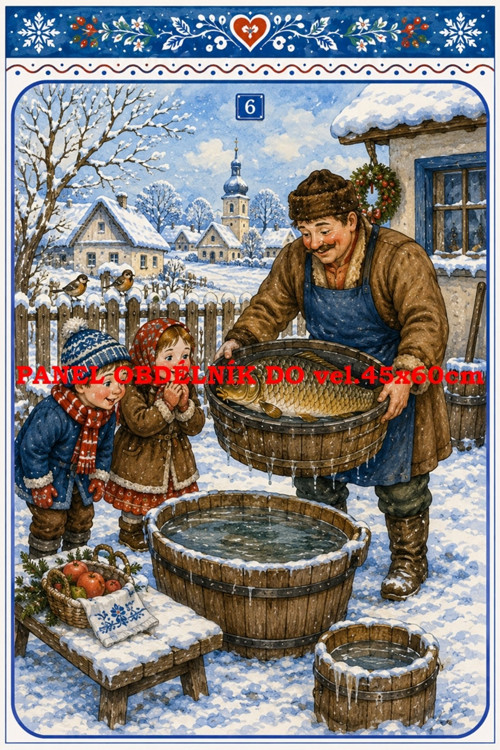 Bavlněný panel 7x10 cm