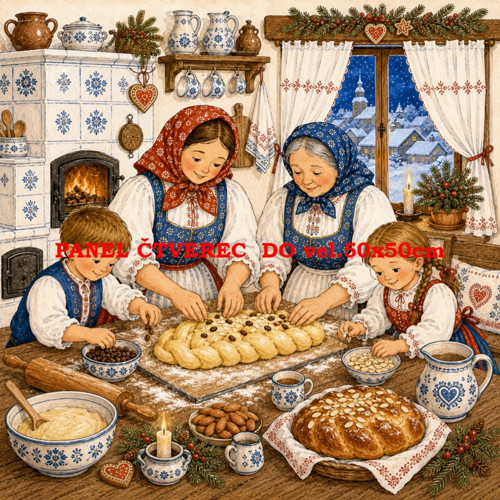 Bavlněný panel 10x10 cm